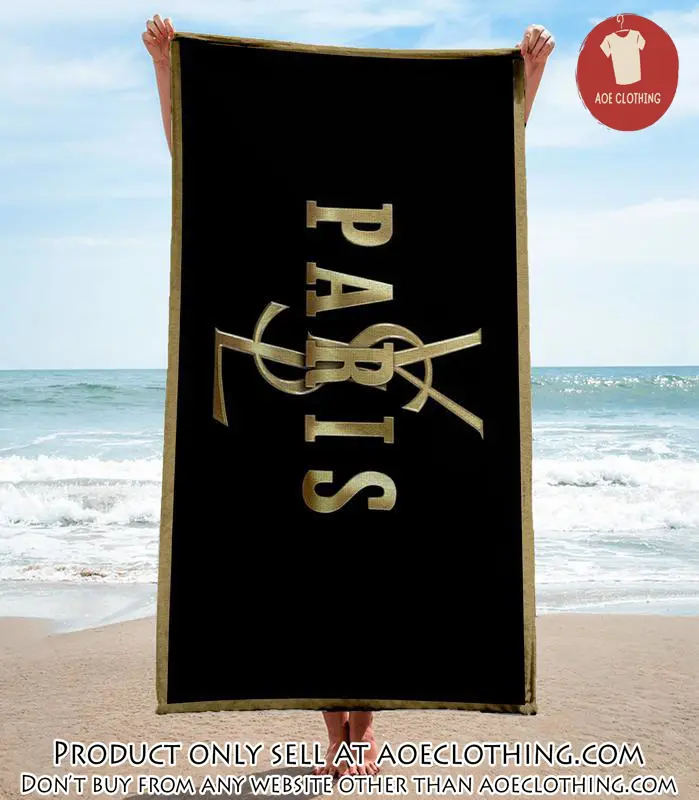 Yves saint laurent paris beach towel luxury brand hot trending summer  bt00303 aoe1825707